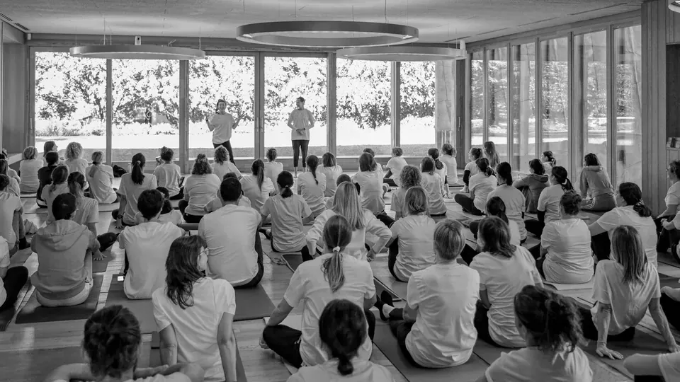 The first edition of Yoga per la Ricerca, the Watermelon event for Fondazione Veronesi